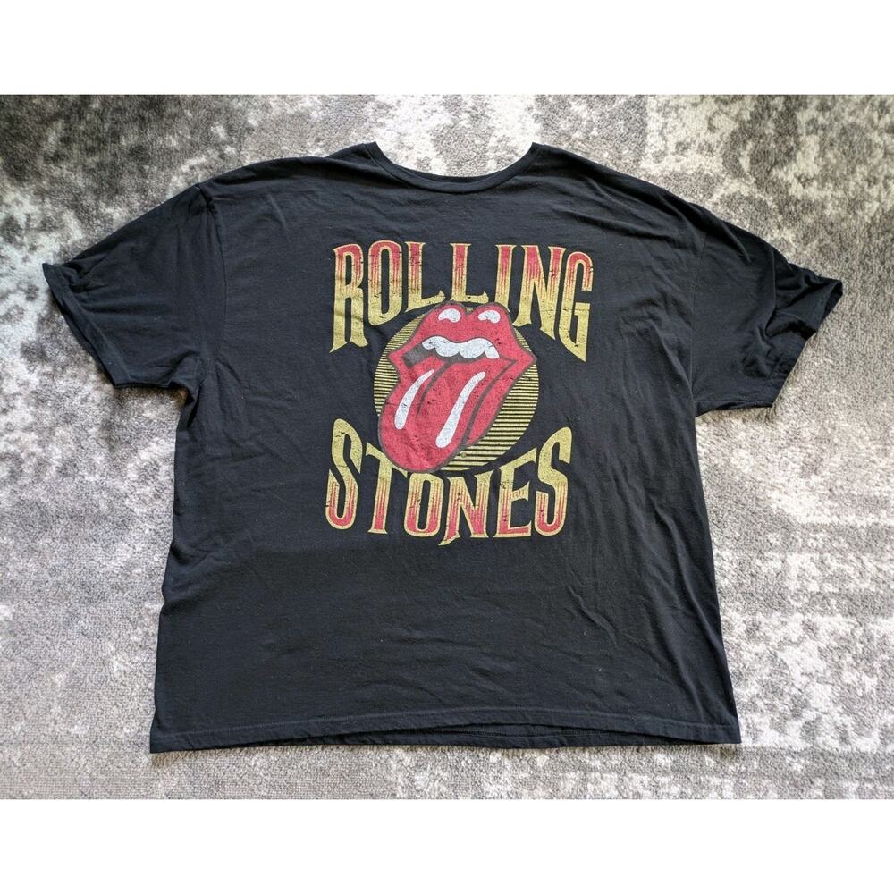 Rolling Stones T-Shirt Lips Logo New Design - 3XL, 100% Cotton